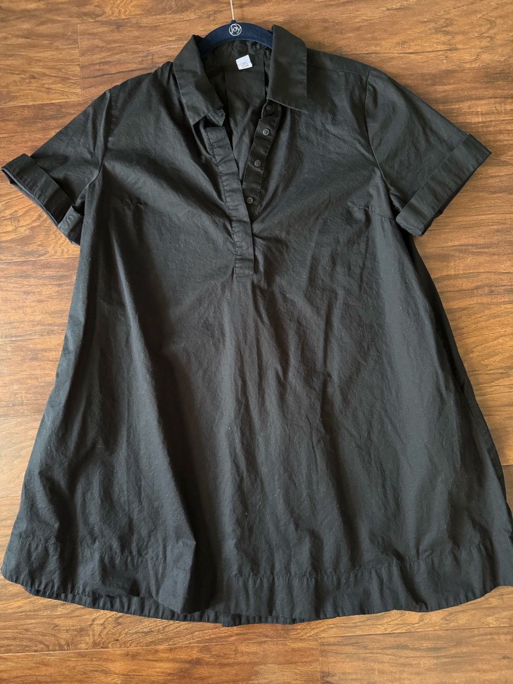 Old Navy Black Short-Sleeve Mini Dress